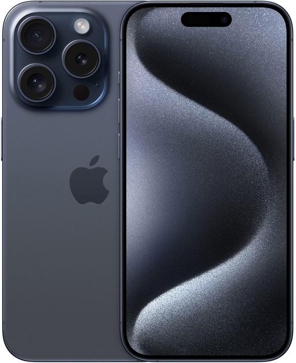 Apple iPhone 15 Pro (256 GB, Blauw titanium, 6.10", SIM + eSIM, 48 Mpx, 5G)