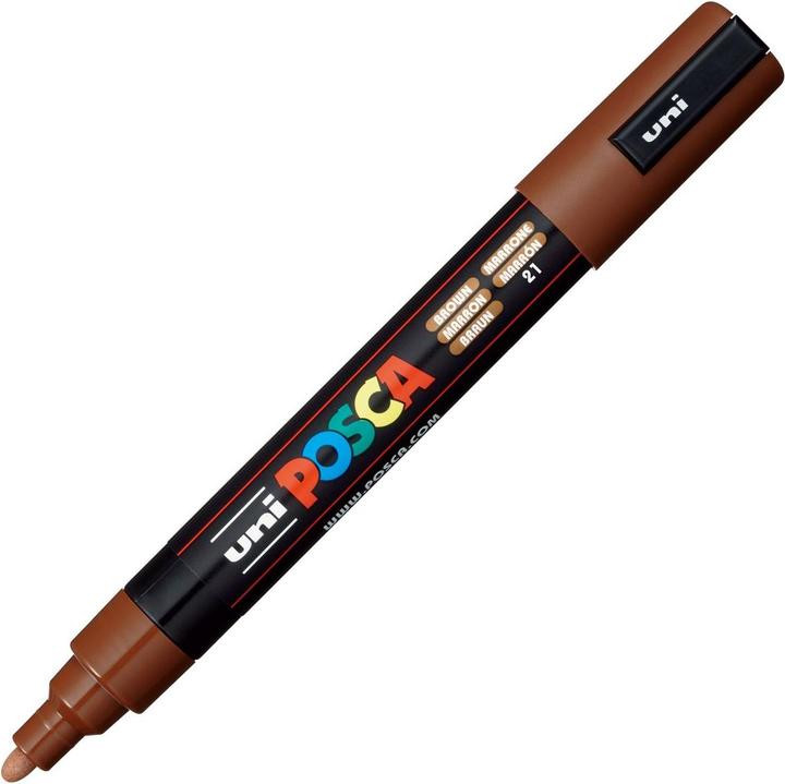 Actual product image Posca Marker PC-5M round tip (Brown, 2.50 mm, 1 x)