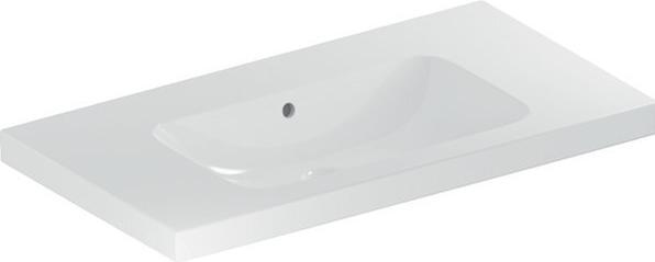 Actual product image Geberit iCon Light washbasin, 90 cm x 48 cm, without tap hole, with overflow,501840 (480 mm, 900 mm)