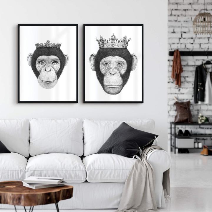 Immagine prodotto Trenddeko La regina scimmia (120 x 150 cm)