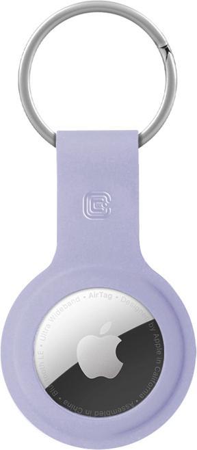 Immagine prodotto Crong Custodia in silicone con portachiavi - Brelok do Apple AirTag (lawendowy)