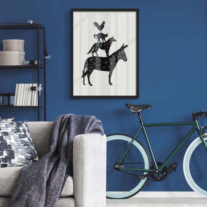 Image du produit Trenddeko Musiciens géométriques de la ville de Brême (100 x 120 cm)