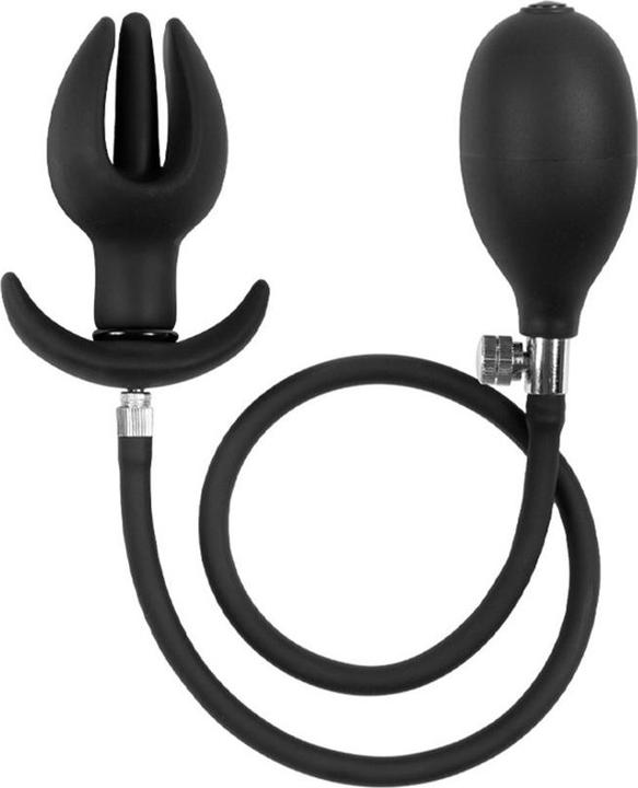 Rimba Inflatable curved anal plug with pump