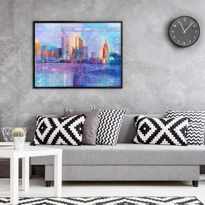 Image du produit Trenddeko Francfort-sur-le-Main en couleur (30 x 24 cm)