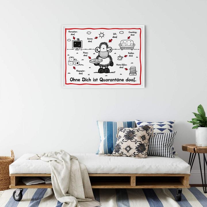 Immagine prodotto Sheepworld Quarantena stupida (100 x 80 cm)