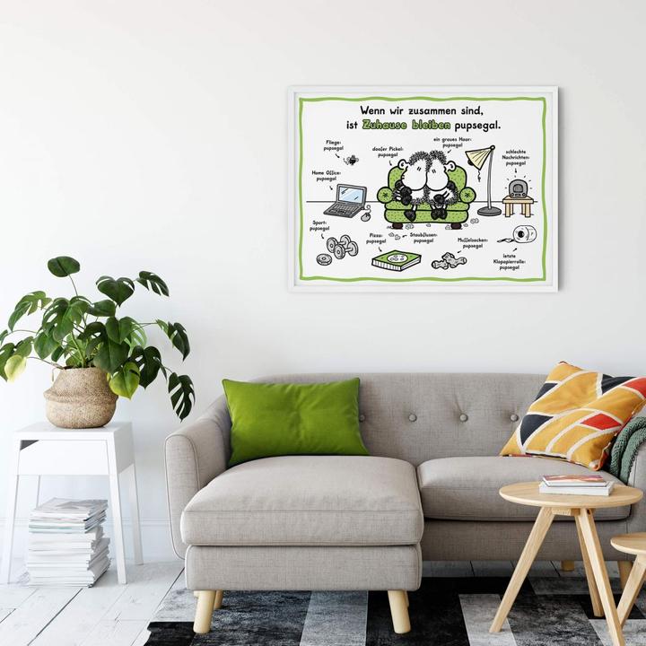 Immagine prodotto Sheepworld stare a casa senza preoccupazioni (40 x 30 cm)