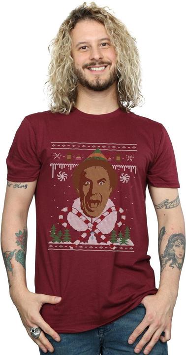 Actual product image Elf Mens Christmas Fair Isle T-Shirt (L)
