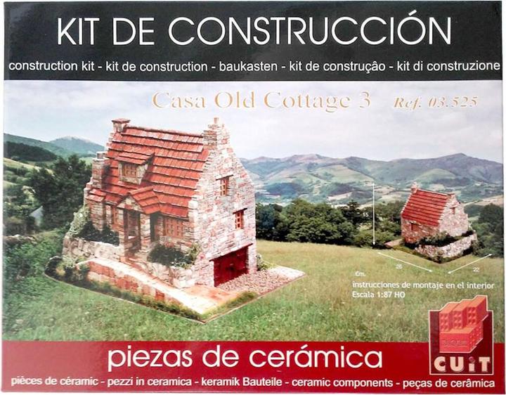 Produktbild Block Cuit. 3D Keramik-Modelbausatz -Altes Englisches Haus «Old Cottage 3» (26 x 14 x 22 cm)