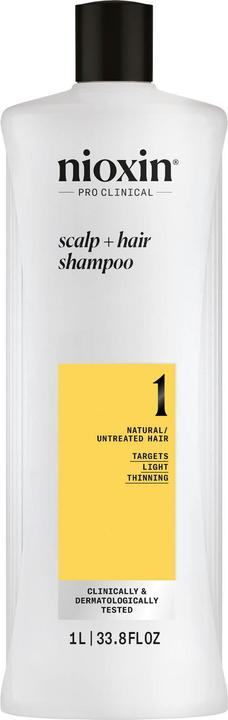 Image du produit Nioxin Scalp + Hair System 1 Shampoo (1000 ml, Shampoing liquide)