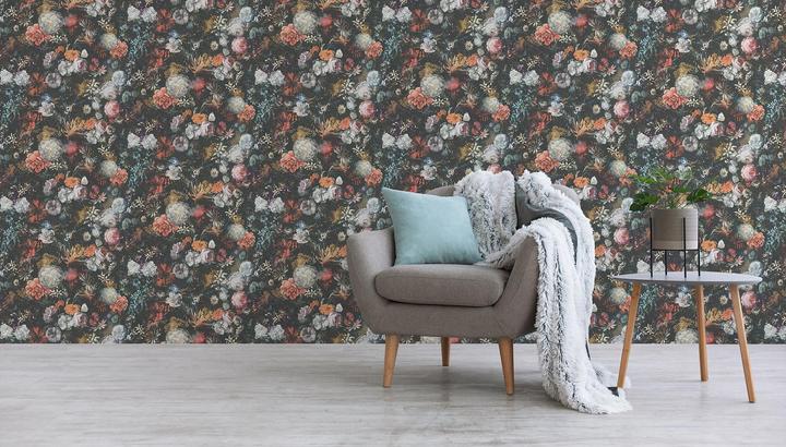 Produktbild Tadessi Blumen Mario M1-No.3353 | Bunt | Schwarz | Floral | Natur (26 x 53 cm)