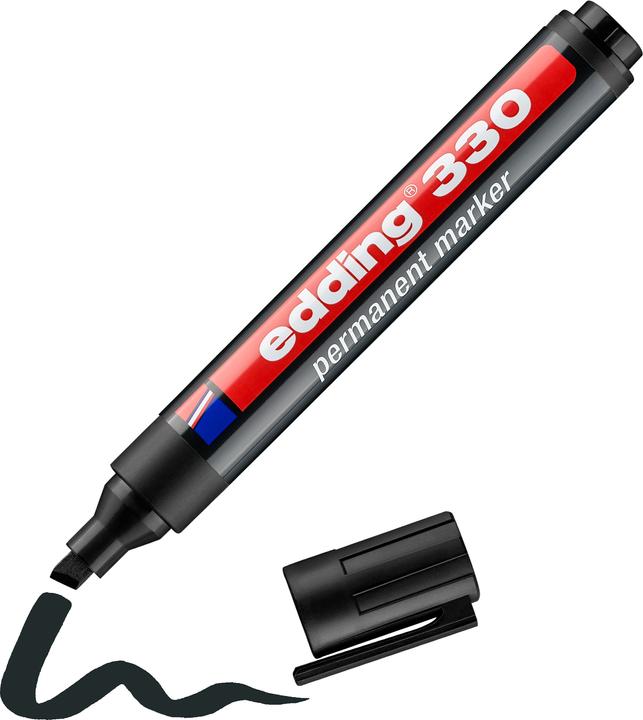 Image du produit Edding Marqueur permanent 330 (Noir, 1 mm, 1 x)