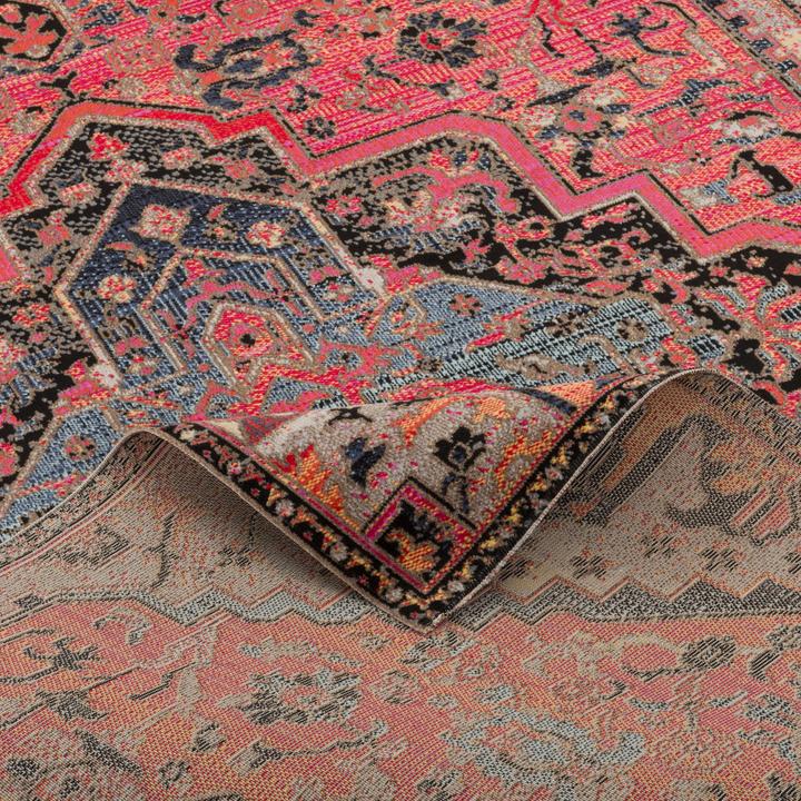 Actual product image Pergamon Kurzflor Designer Teppich Modern Vintage Orient Muster (160 x 230 cm)