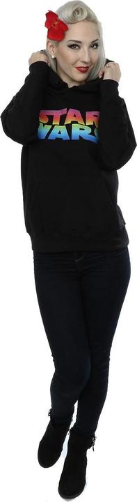 Actual product image Star Wars Womens/Ladies Rainbow Logo Hoodie (S)