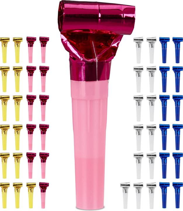 Immagine prodotto Relaxdays Trombette da Festa, Set da 50 pz.