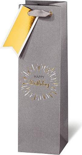 BSB-Obpacher Flaschentasche Birthday gold (Sacchetto)
