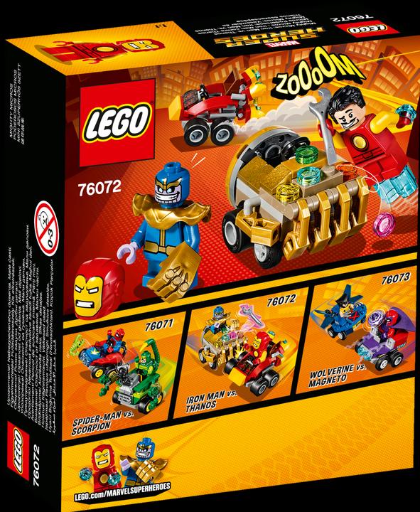 Image du produit LEGO Mighty Micros : Iron Man vs. Thanos (76072, LEGO Marvel)