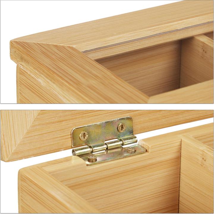 Actual product image Relaxdays Tea box bamboo