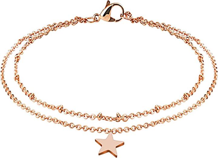 Immagine prodotto Star Piercing Catena in oro rosa con stella (Acciaio chirurgico 316L)