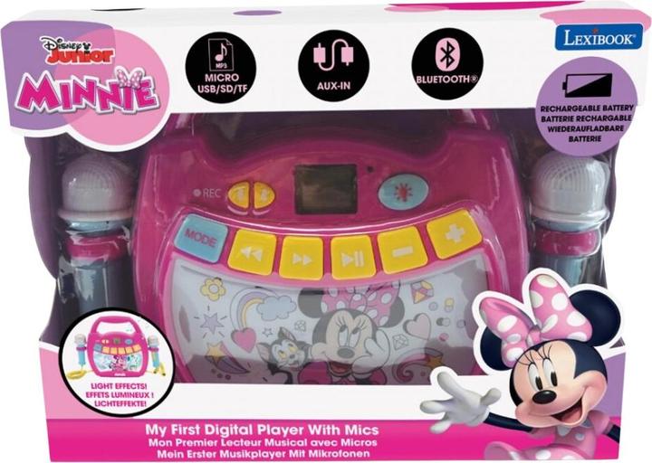 Produktbild Lexibook Minnie Mouse Bluetooth Lautsprecher mit Lichteffekte und Mikrofonen, Batterie wiederaufladbar