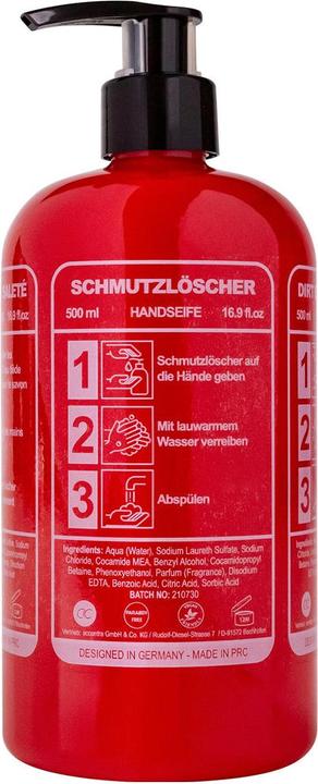 Produktbild Accentra Handseife DISHWASHER in Flasche im Feuerlöscher-Look, 500ml, Duft: Moschus, Farbe: (Flüssigseife, 500 ml)