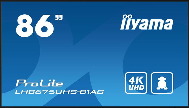 iiyama 217,4cm(85,6") LH8675UHS-B1AG 16:9 3xHDMI+2xUSB IPS retail (Expédition) (3840 x 2160 pixels, 85.60")