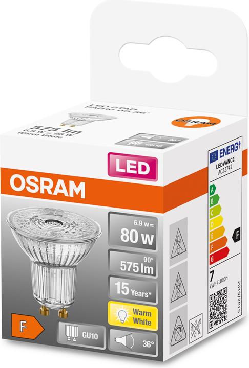 Produktbild Osram Led Star Par16 (GU10, 6.90 W, 575 lm, 1 x, F)