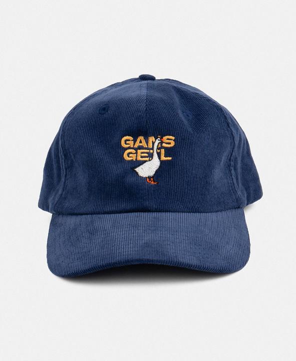 Produktbild Plakativ «Gans Geil» Corduroy Cap Navy