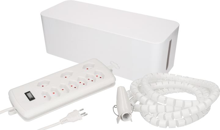 Max Hauri Cable Home cable management set: large box + power station + spiral hose