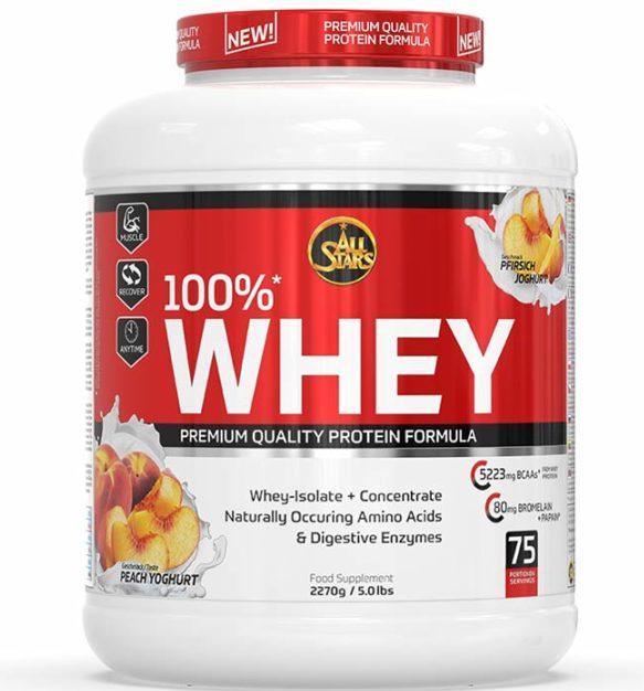 Immagine prodotto All Stars 100% Whey Protein (2270 lattina) (Pesca, 1 pz., 2300 g)