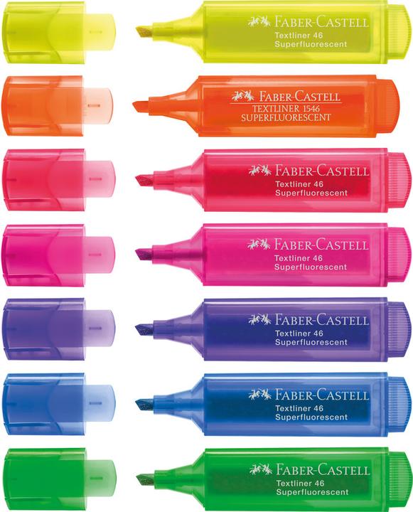 Produktbild Faber-Castell Textliner TL46 (Grün, Orange, Rosa, Pink, Gelb, Neongelb, 5 mm, 4 x)