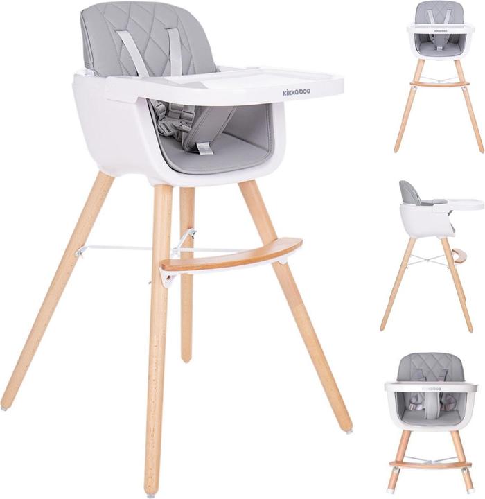 Actual product image Kikkaboo High chair 2 in 1 Woody (Highchair)