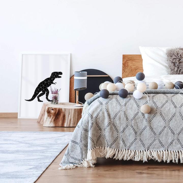 Actual product image Trenddeko Geometric Dinosaur T-Rex (30 x 40 cm)