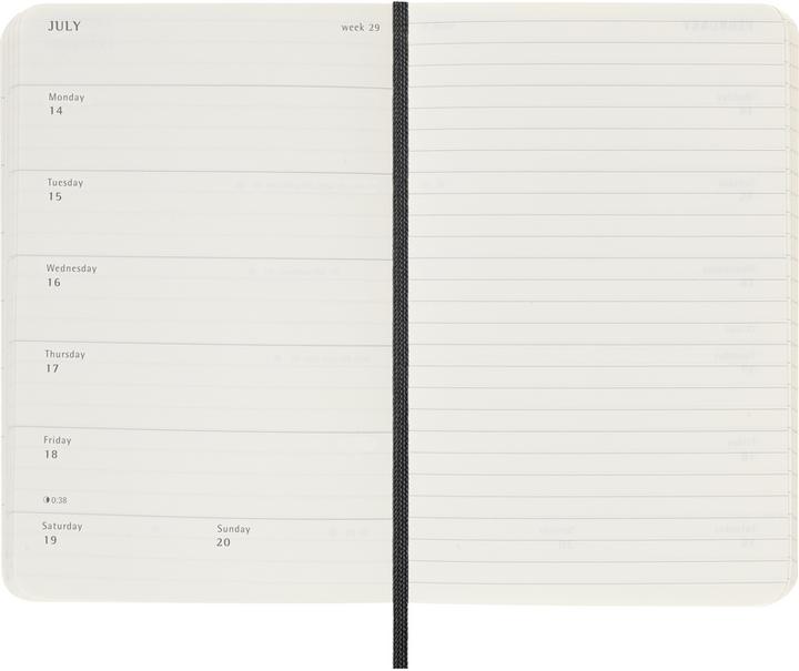 Actual product image Moleskine Weekly calendar (A6, Pocket, English)