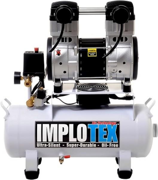Immagine prodotto Implotex - Flüsterkompressor 1500W, 2PS, 18L - Silent Druckluftkompressor, 60dB leise, ölfrei inkl. (8 bar, 18 l)