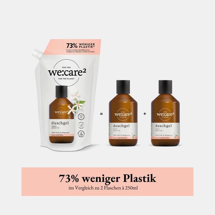 Image du produit we:care2 Nachfüllbeutel Duschgel, Jasmin-Grüner Tee (500 ml)