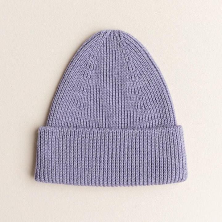 Hvid Beanie Fonzie Lilac