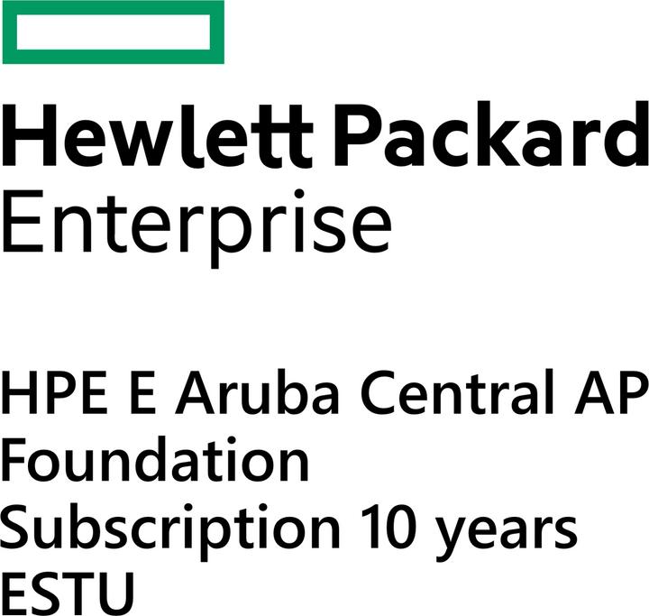 Produktbild HPE E Aruba Central AP, Foundation Subscription, 10 years, E-STU (1 Geräte, 10 Monate)