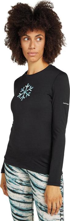 Actual product image Icebreaker Women's Merino 200 Oasis L/S Crewe POW (XS)