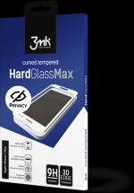 Actual product image 3MK HardGlass Max Privacy Screen Protector, Apple, iPhone XS, Tempered Glass, Clear/Black (1 Piece, Apple iPhone XS)