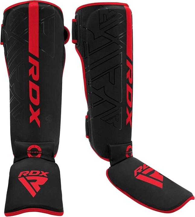 Actual product image Rdx Shin Instep F6 Matte Red-XL (XL)