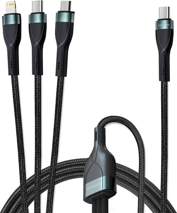 Actual product image 4smarts 3in1 (1.50 m, USB 2.0)