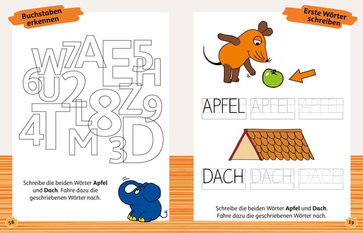 Actual product image Buchstaben üben mit der Maus (German, pen2nature, 2023)