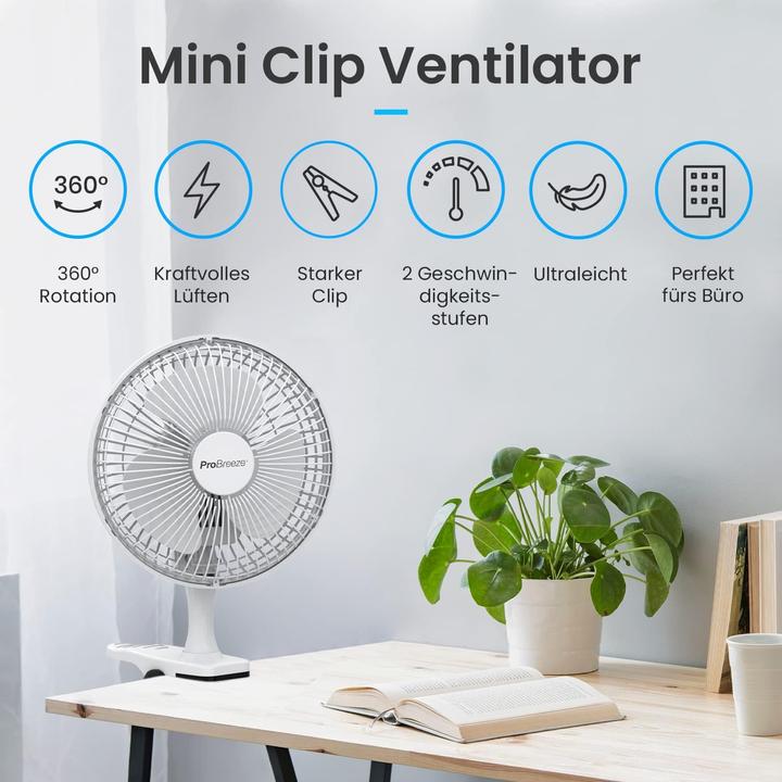Immagine prodotto Breeze Mini ventilatore PB-01 (48 dB)