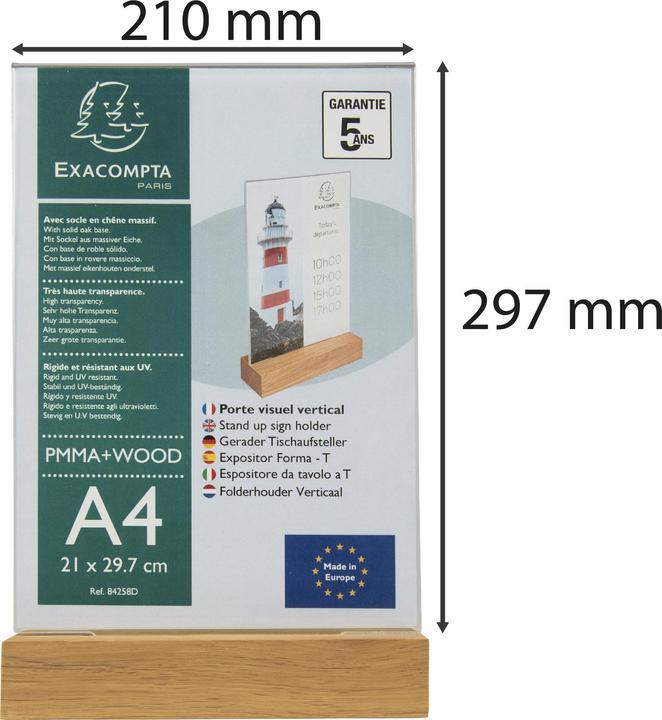 Actual product image Exacompta Sign holder (A4)