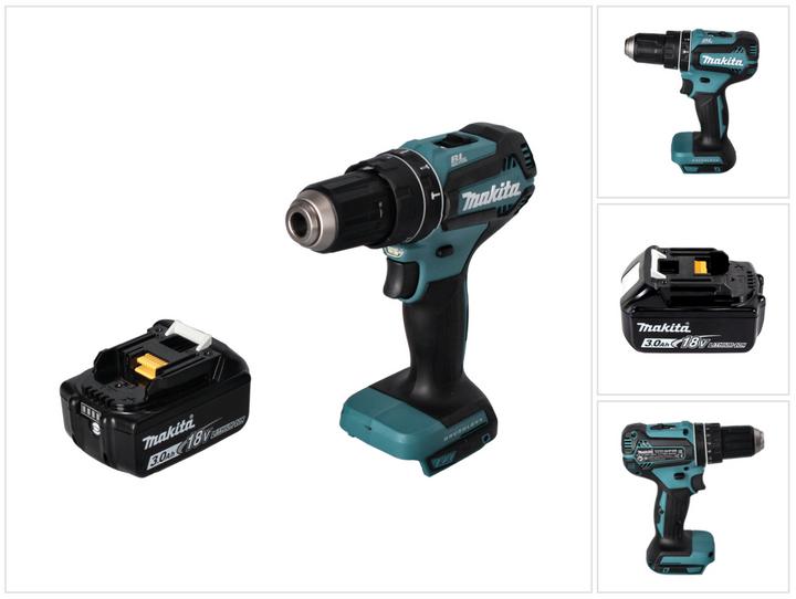 Actual product image Makita DHP 485 F1 Battery impact drill 18 V 50 Nm Brushless + 1x battery 3.0 Ah - without charger (Rechargeable battery operated)