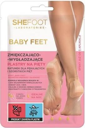 Produktbild NoName Shefoot Baby Foot Softening And Smoothing Heel Patches - 2 Stück (Fussdeodorant & -puder)