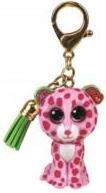 Ty - Mini Boos Clips - Leopard - Glamour - Rosa und Grün - Mit grüner Quaste - Der modische Schlüsse