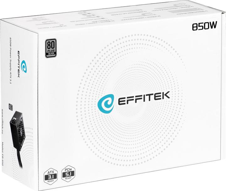 Produktbild Effitek Netzteil 850W Silver ATX 3.1, PCI 5.1 (850 W)