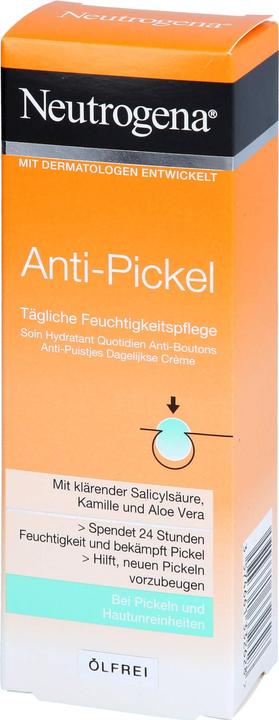 Actual product image Neutrogena Anti-Pimple Daily Moisturiser (50 ml, 24h cream)