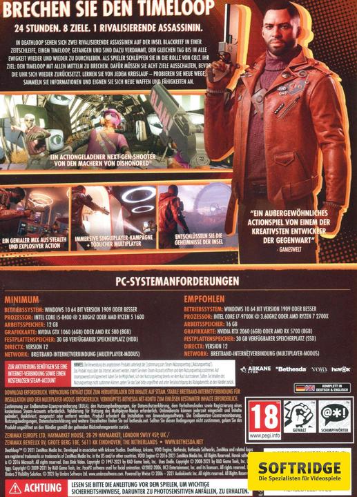 Actual product image Bethesda Deathloop (PC, DE)